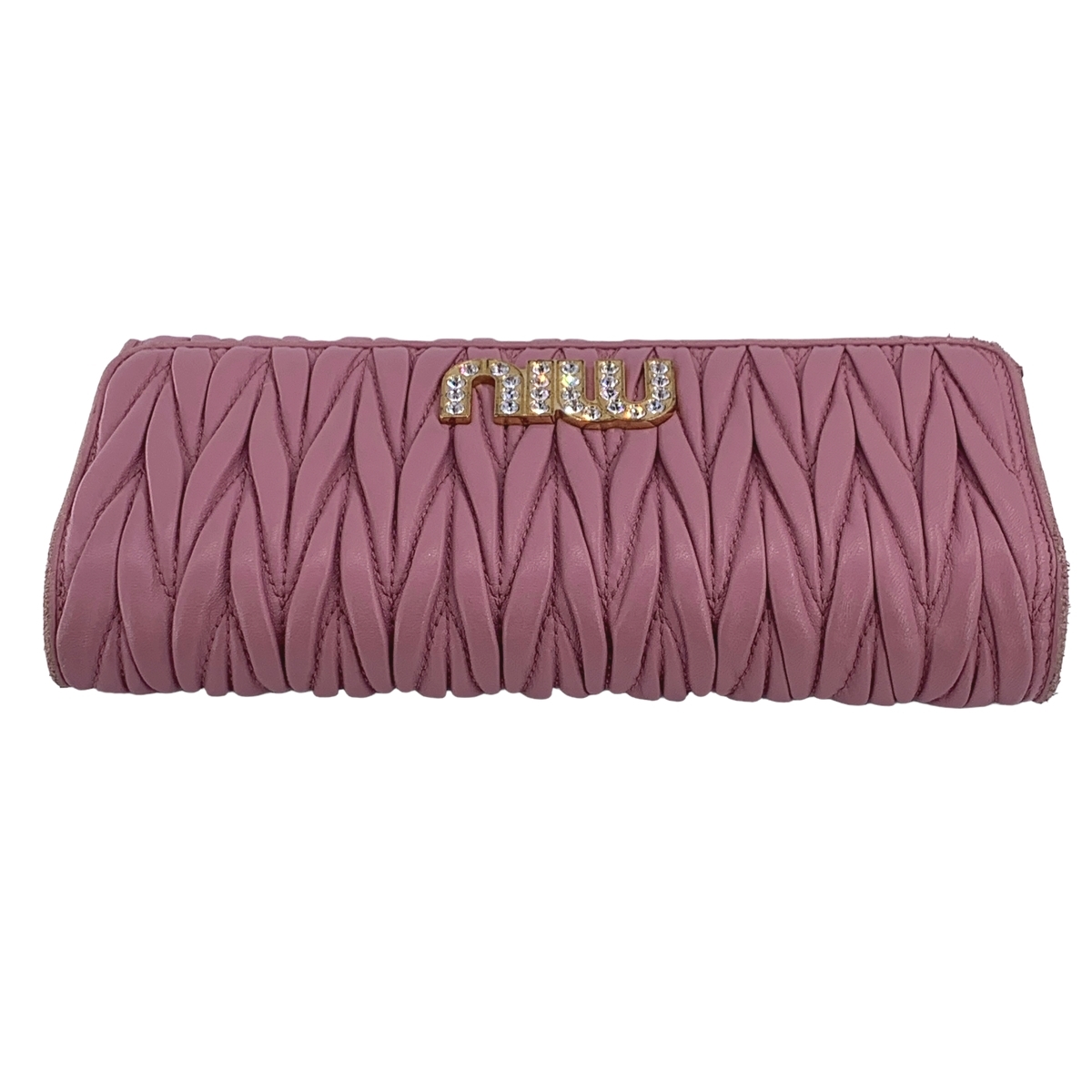 中古】 MIU MIU ミュウミュウ レディース財布 マテラッセ 長財布 