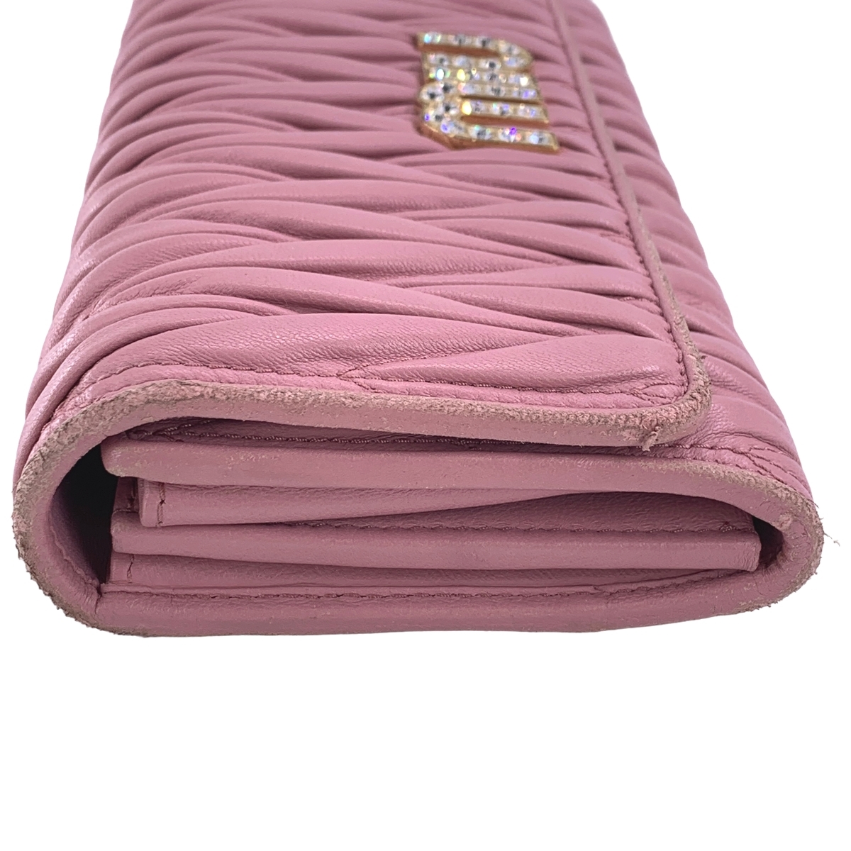 中古】 MIU MIU ミュウミュウ レディース財布 マテラッセ 長財布 