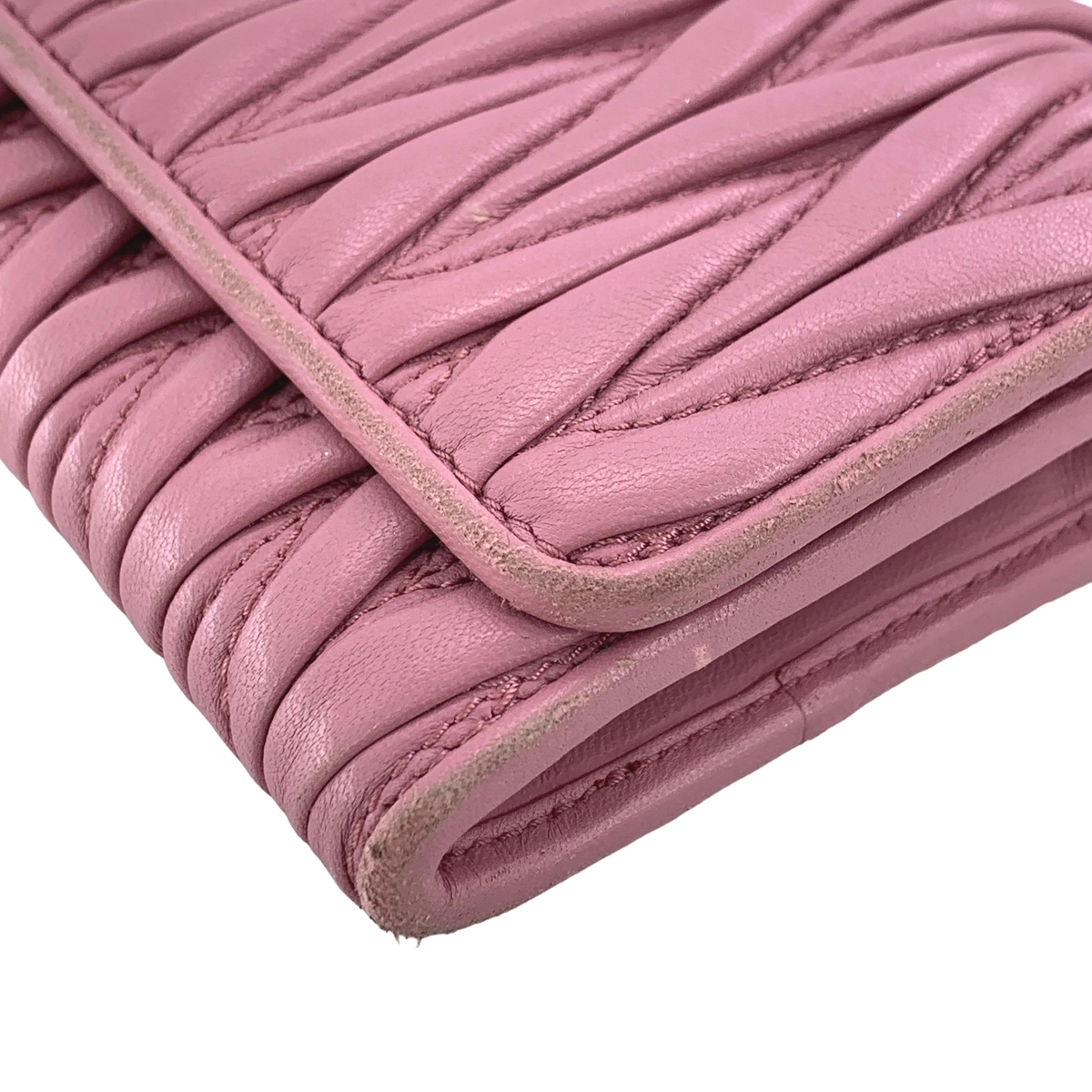 中古】 MIU MIU ミュウミュウ レディース財布 マテラッセ 長財布 