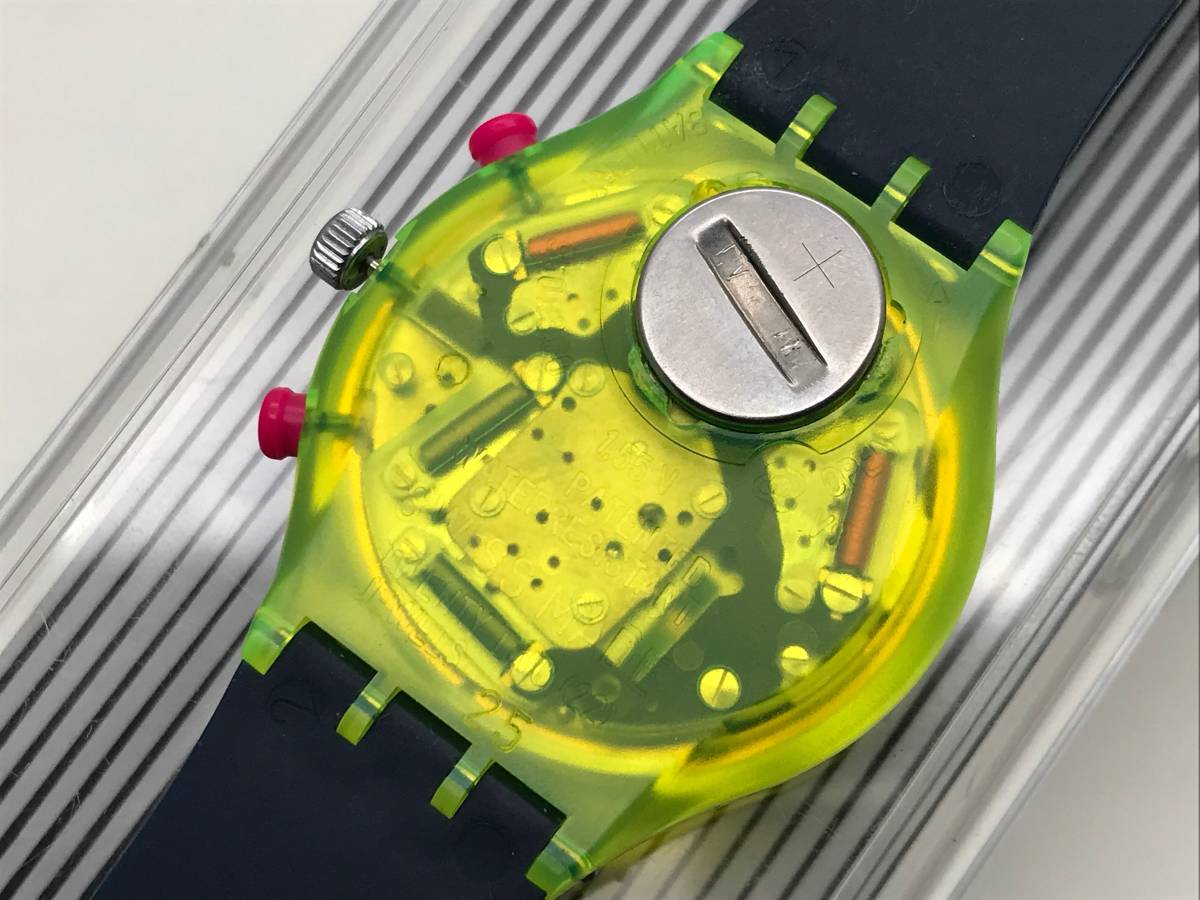 稼働品 WORKING/動画あり】Swatch/スウォッチ/Chrono/クロノ/SCJ101 