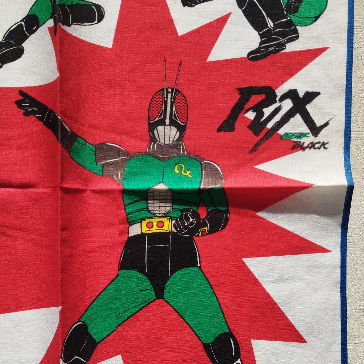 未使用品*仮面ライダーBLACk RX*大判*ハンカチ*バンダナ*東映*石森プロ 