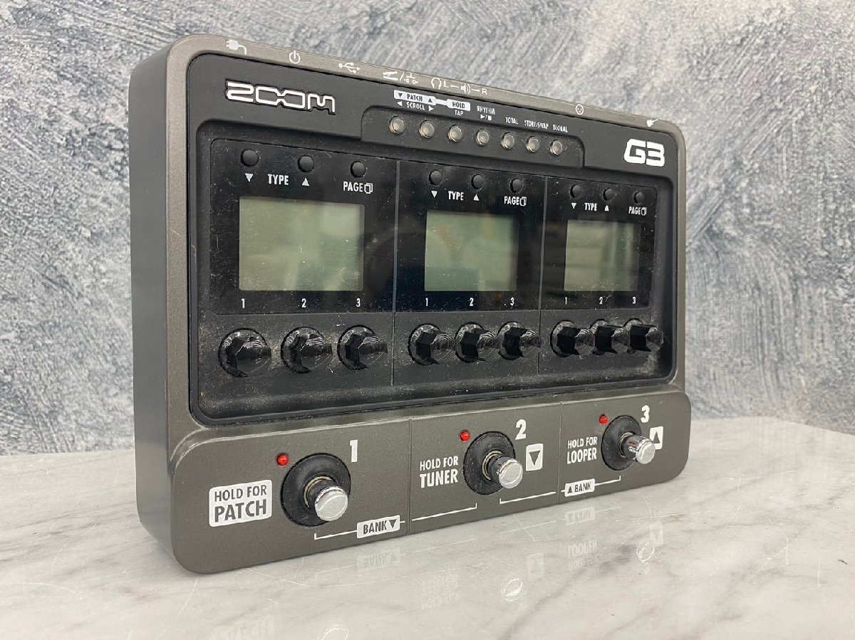 □t2327 現状品☆ZOOM G3 ズーム マルチエフェクター 【公式通販】