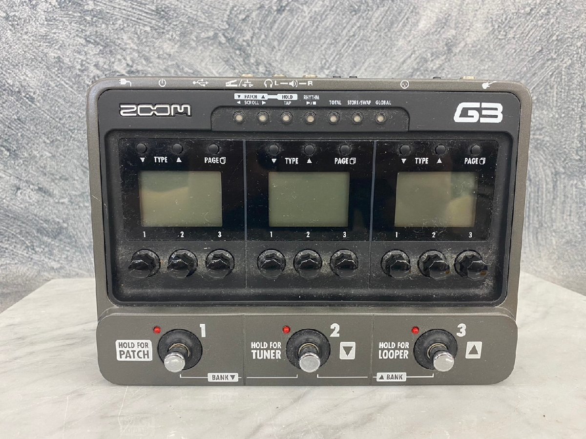 □t2327 現状品☆ZOOM G3 ズーム マルチエフェクター 【公式通販】