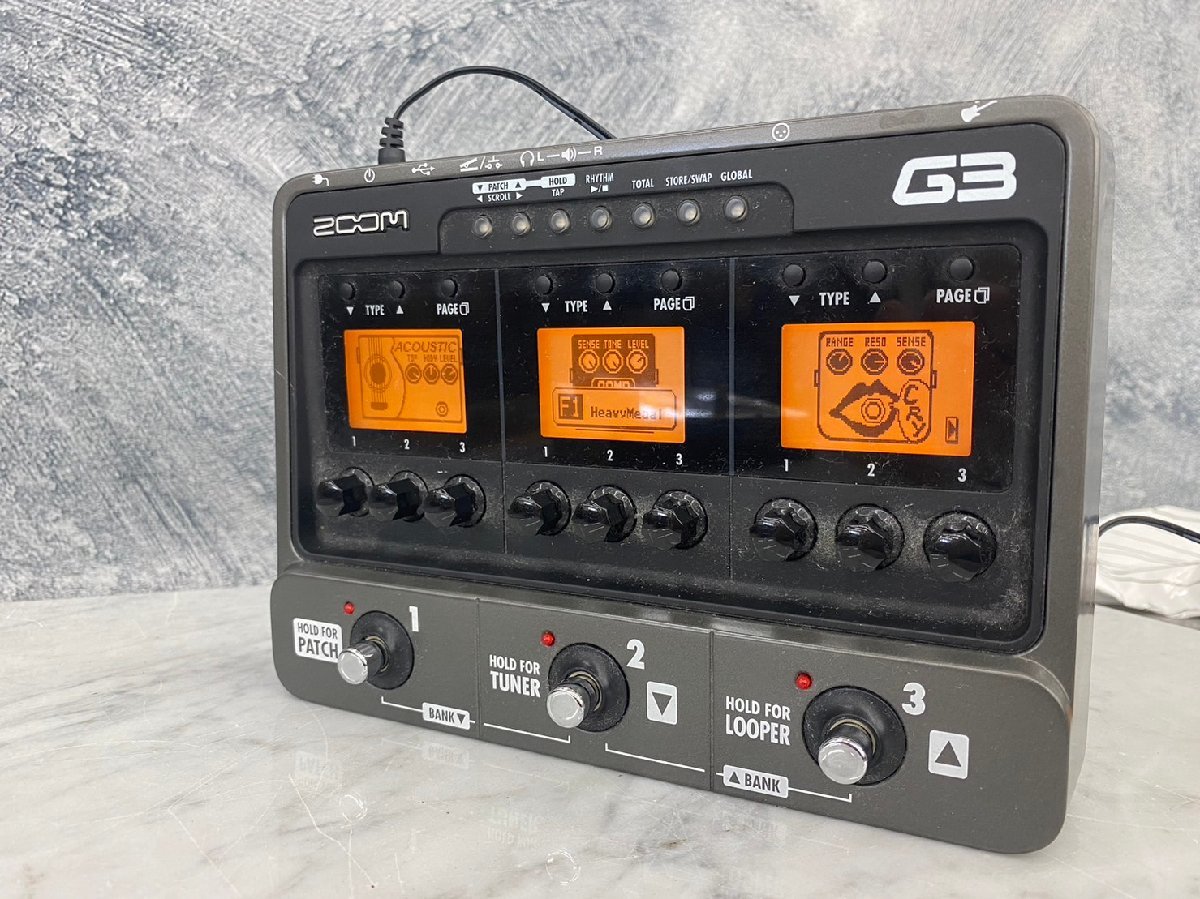 □t2327 現状品☆ZOOM G3 ズーム マルチエフェクター 【公式通販】