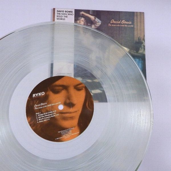 ★David Bowie★帯付 ドレス・カヴァー The Man Who Sold The World dress cover 高音質DMM Ryko Analogue Clear Wax 透明盤 2LP !!!