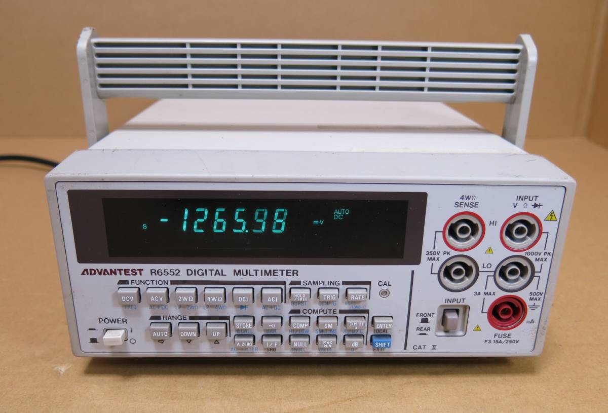 その他 ADVANTEST R6552 Digital Multimeter ADVANTEST R6552 DIGITAL MULTIMETER デジタルマルチメータ R6552