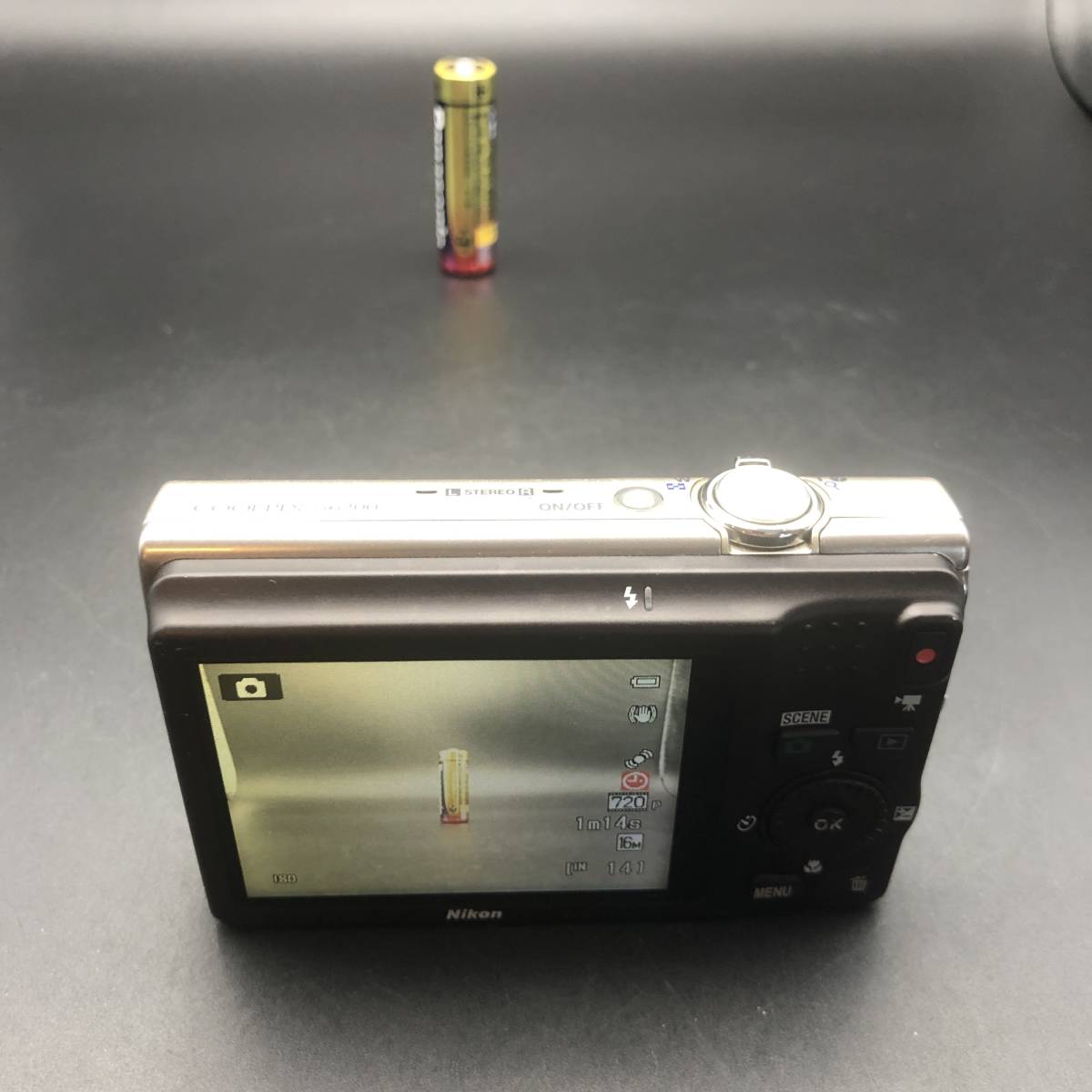 動作確認済】Nikon ニコン COOLPIX クールピクス S6200 バッテリー付き 