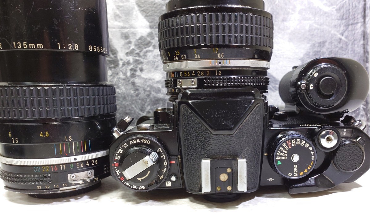 終活 】Nikon FE2黒＋Ai-s NIKKOR 50mm f1.2 シンデレラ単焦点＋Ai 