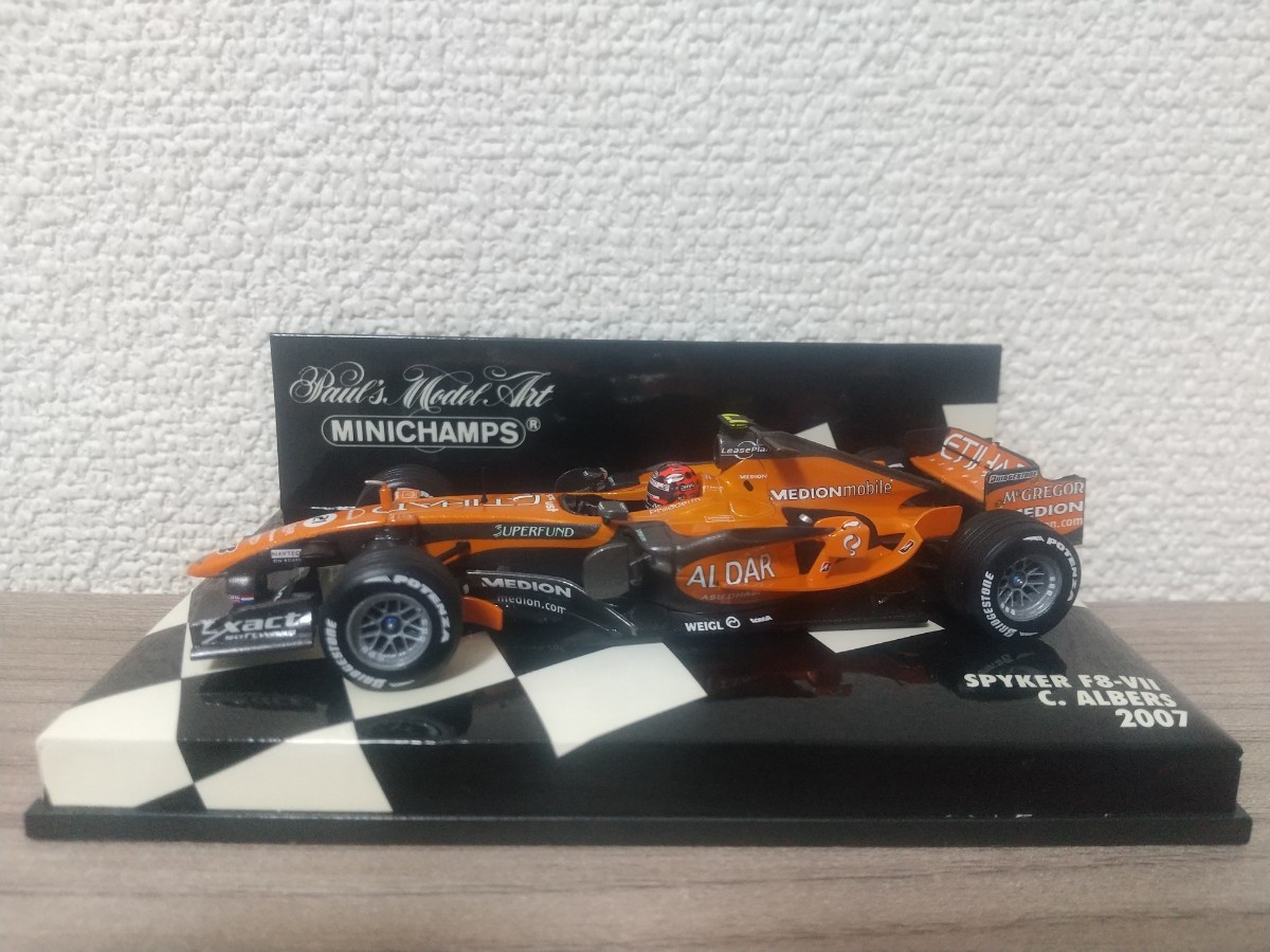 ミニチャンプス 1/43 スパイカー F8-Ⅶ C・アルバース 2007