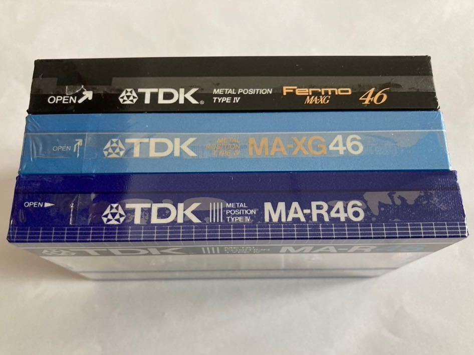 未開封未使用品】TDK メタルカセットテープ MA-R46, MA-XG46, MA 未開封未使用品】TDK メタルカセットテープ MA-R46, MA-XG46, MA