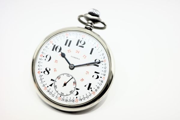 909　RUBINA SMALL SECOND　　　ルビナ スモセコ 24時表記 全数字文字盤 大型 機械式 懐中時計 手巻き アンティーク ビンテージ　希少
