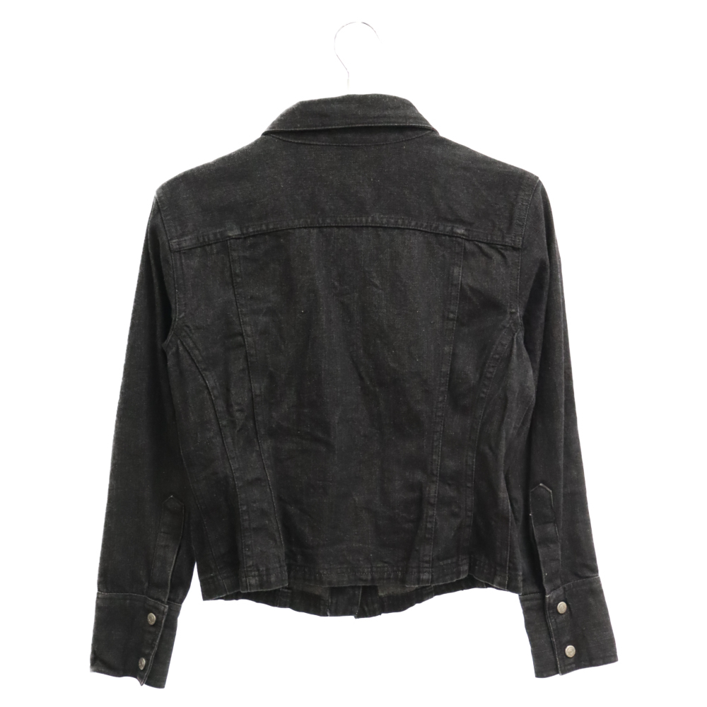 ☆GUCCI♪ブラックGジャン☆ GUCCI グッチ デニムジャケット Gジャン 203-1009-7171 レディース