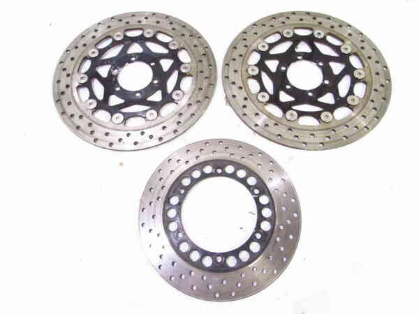 XJR400R 4HM お買得 純正 ディスクローター 前後SET 曲りなし 検※ XJR400 RH02J XJ400D XJ400E ブレンボ オーリンズ 129U23