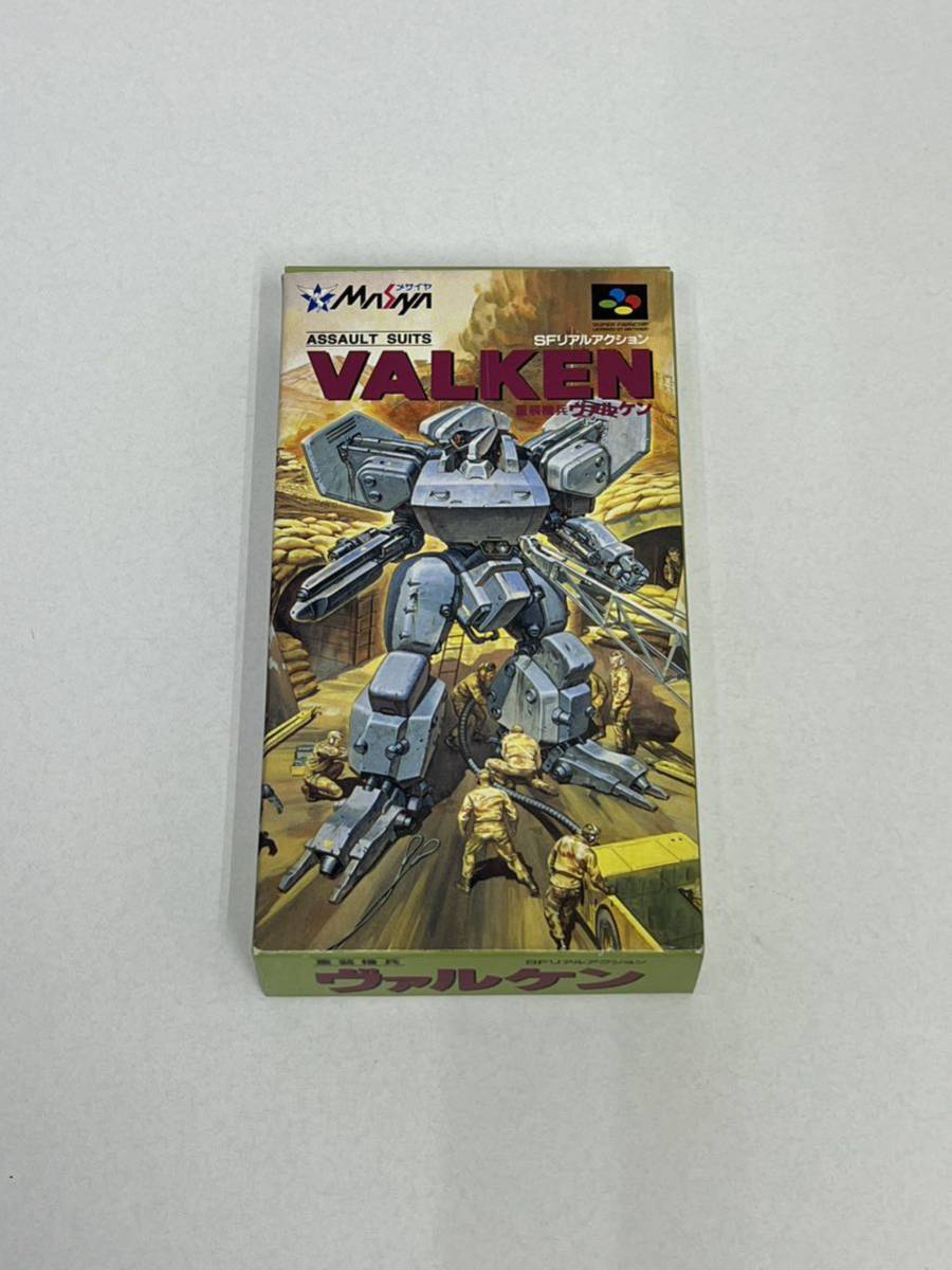 A3147◆SFC スーパーファミコン 重装機兵 ヴァルケン VALKEN メサイヤ MASAYA 箱説付