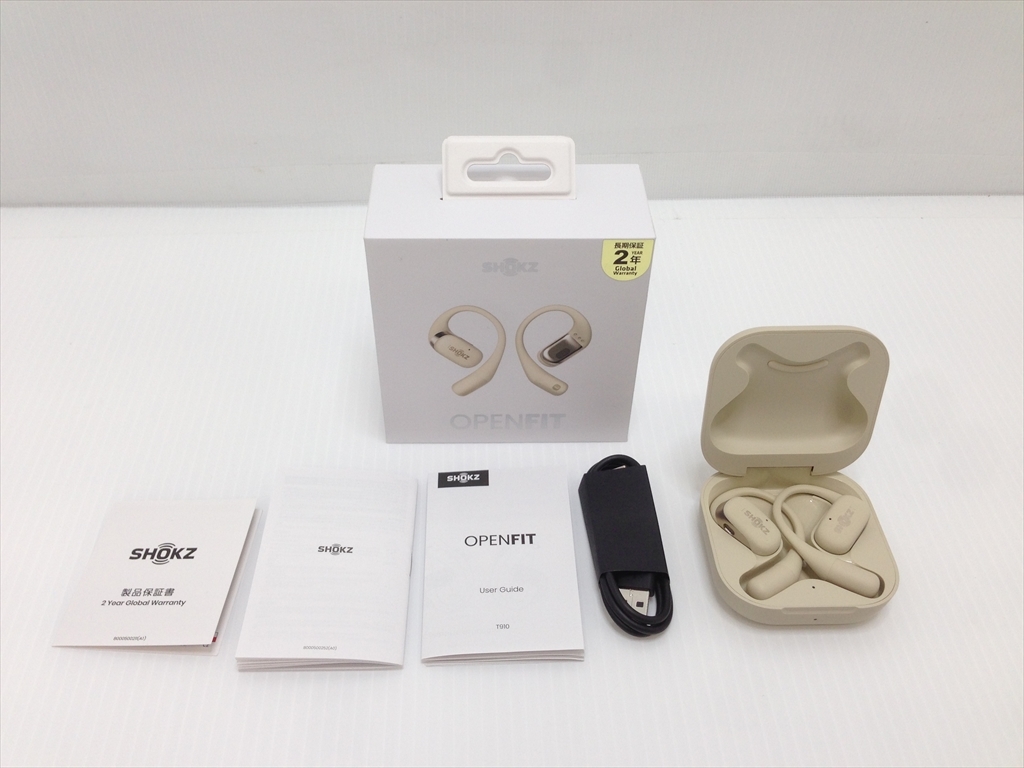 下松)Shokz ショックス ワイヤレスヘッドホン OpenFitSKZ-EP-000021 ベージュ T910 Bluetooth ◆★H231002R05A KK02A