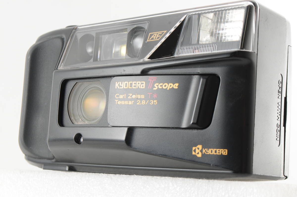 ★実用美品★ 京セラ KYOCERA T scope 動作確認済み コンパクトフィルムカメラ