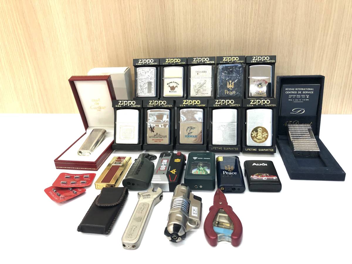【驚きの破格値，大得価】 KW602 738 1円スタート Zippo S T デュポン カルテェ 他 ガス オイルライターおまとめ21点 品あり(Zippo)｜売買されたオークション情報、yahooの商品情報をアーカイブ公開 - オークファン Zippo