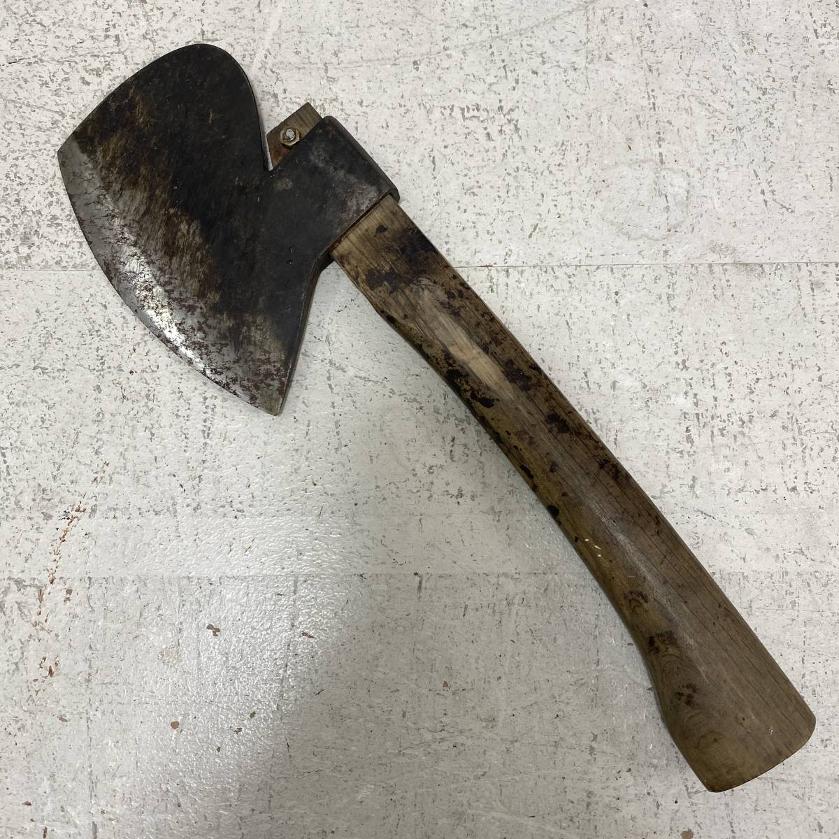 土佐 宗石 作 斧 全長36cm / 土佐の宗石 在銘 おたふく型 枝打ち 