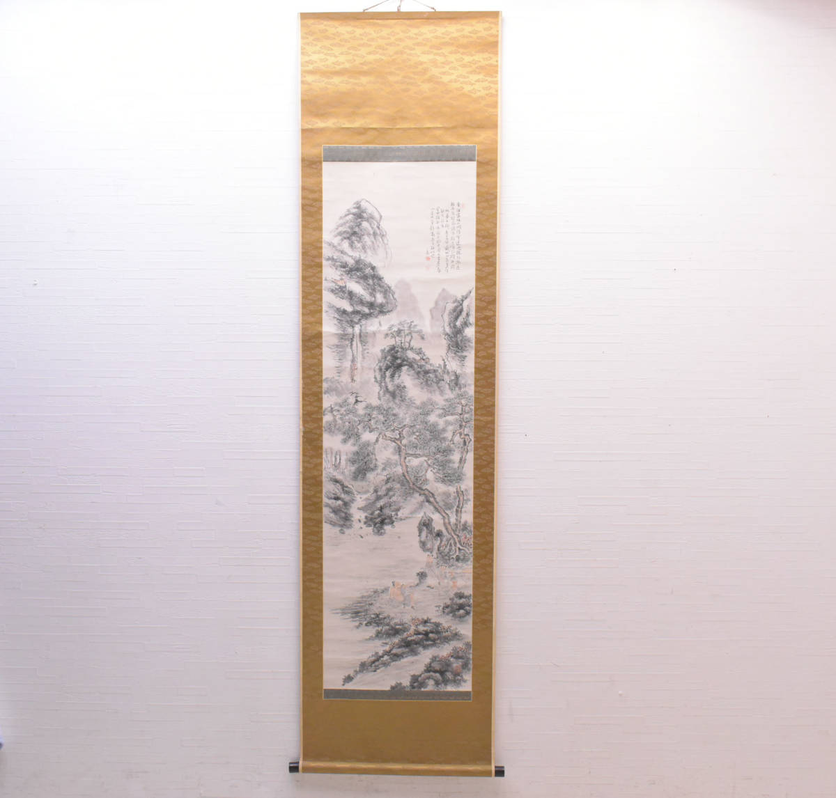 真作】/掛軸/平野五岳/三絶称/紙本/詩/書画/人物画/山水画/日本