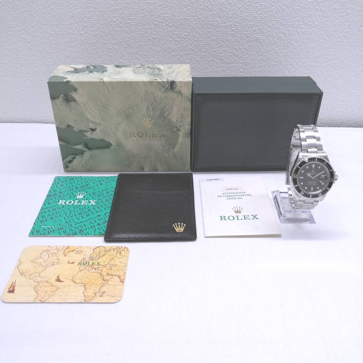 ⑬美品 ロレックス サブマリーナ 16610 L番 稼働品 ギャラなど付属品
