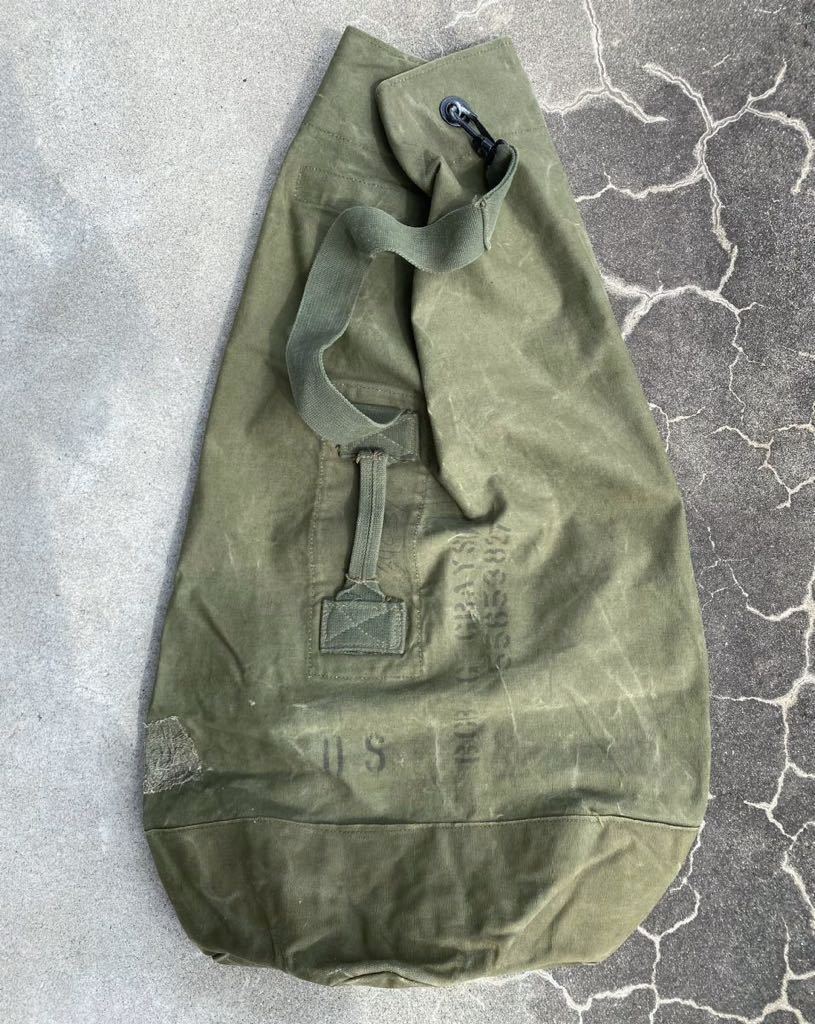 50s ビンテージ 米軍 キャンバス ダッフル バッグ ミリタリー キャンプ 