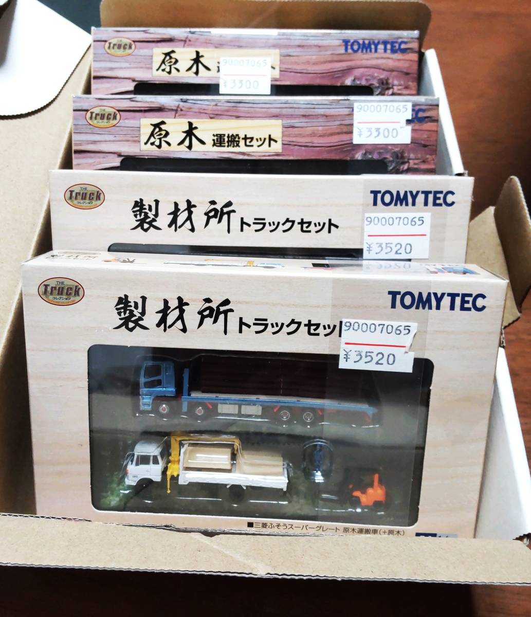 正規品，新品 egcif まとめ売り 製材2原木2 ザ トラックコレクション 製材所トラックセット / 原木運搬セット トミーテック ジオコレ Nゲージ 1/150(トラック、トレーラー)｜売買されたオークション情報、yaho トラック、トレーラー