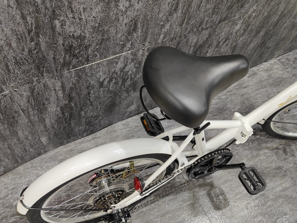 ワケありアウトレット品】前カゴ＆ワイヤー錠付属20インチ折り畳み 