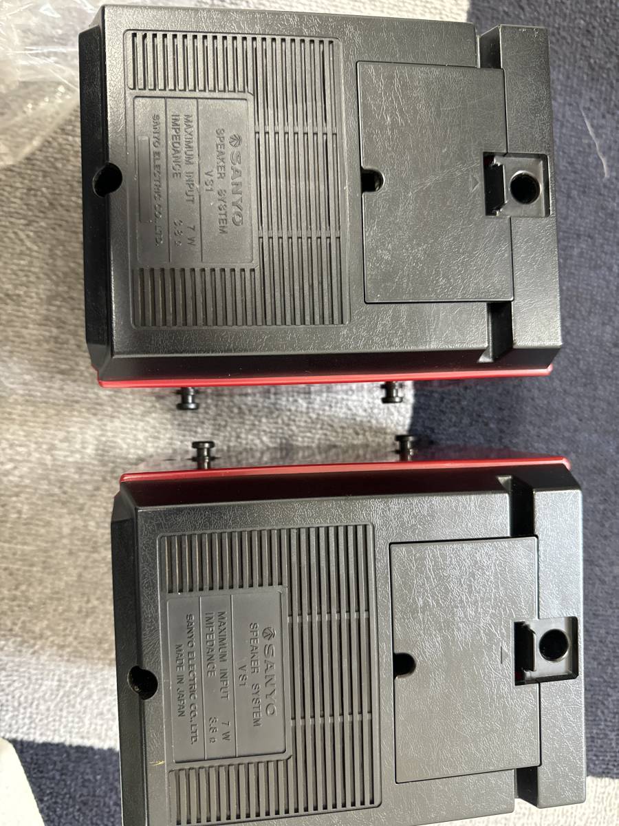 SANYO ラジカセ レッド サンヨー 赤 レトロ MR-WF5 昭和レトロ