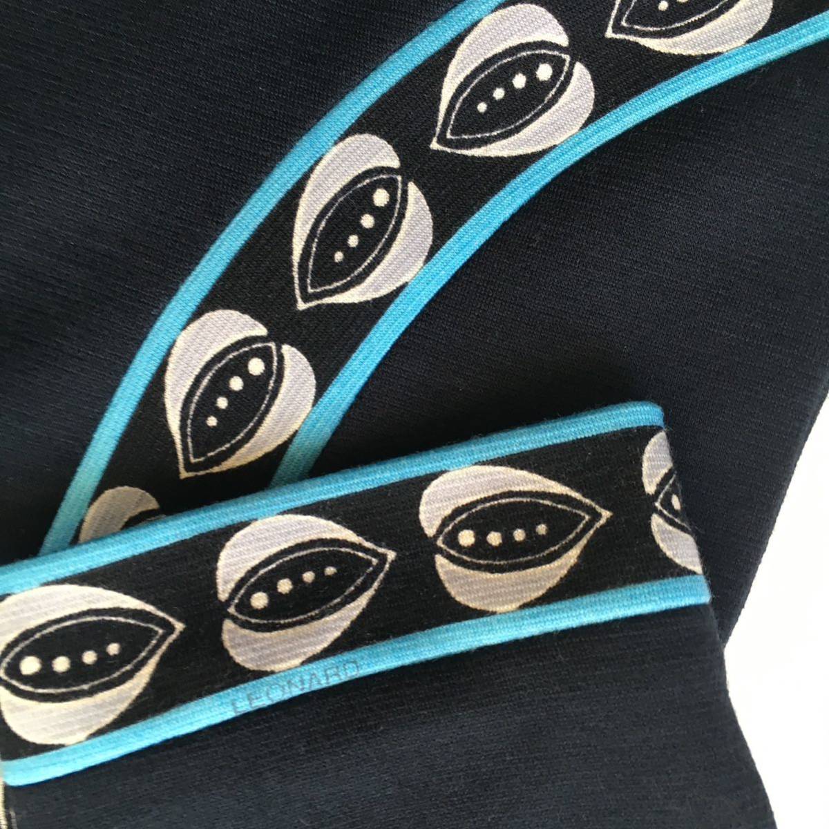 美品 LEONARD レオナール 最高級ウール ドレス ワンピース 送料無料