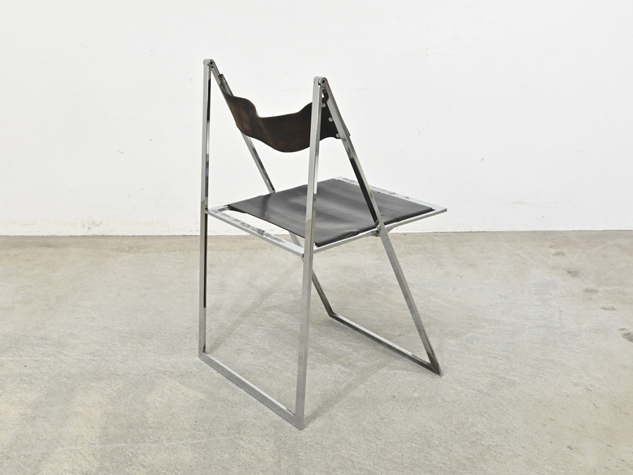 イタリア Fontoni & Geraci “Elios” 本革×スチール フォールディング