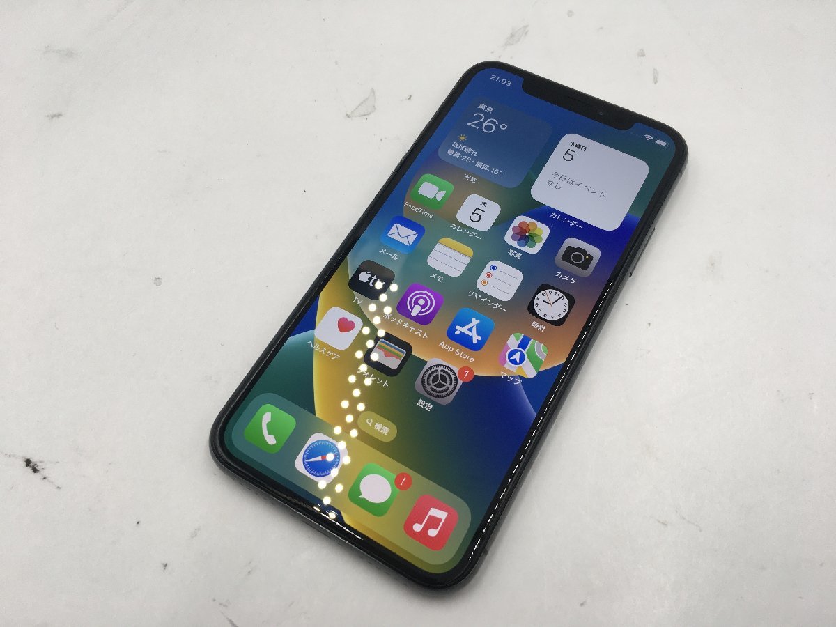 ♪△【Apple アップル】iPhone X 64GB docomo ○判定 MQAX2J/A 1006 B
