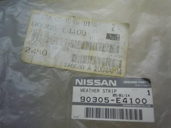 日産S30Z用リアクォーターガラスウェザーストリップ （新品】【旧車 