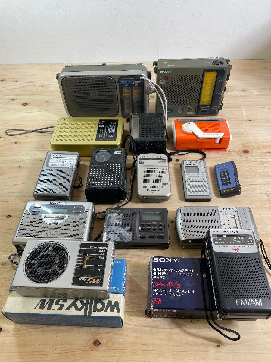 ラジオまとめて SONY Panasonic スターリング TOSHIBA WINTECH ポケットラジオ 動作未確認 傷や汚れあり ジャンク品