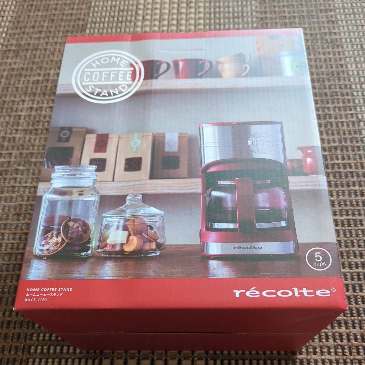 送料込新品未開封■ホームコーヒースタンド/recolteリコルテ赤