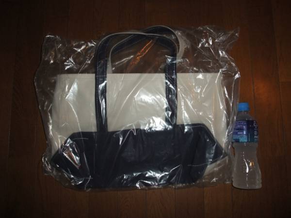 ▼L.L.Bean キャンバス トートバッグ 青 LLビーン ジップトップM_2