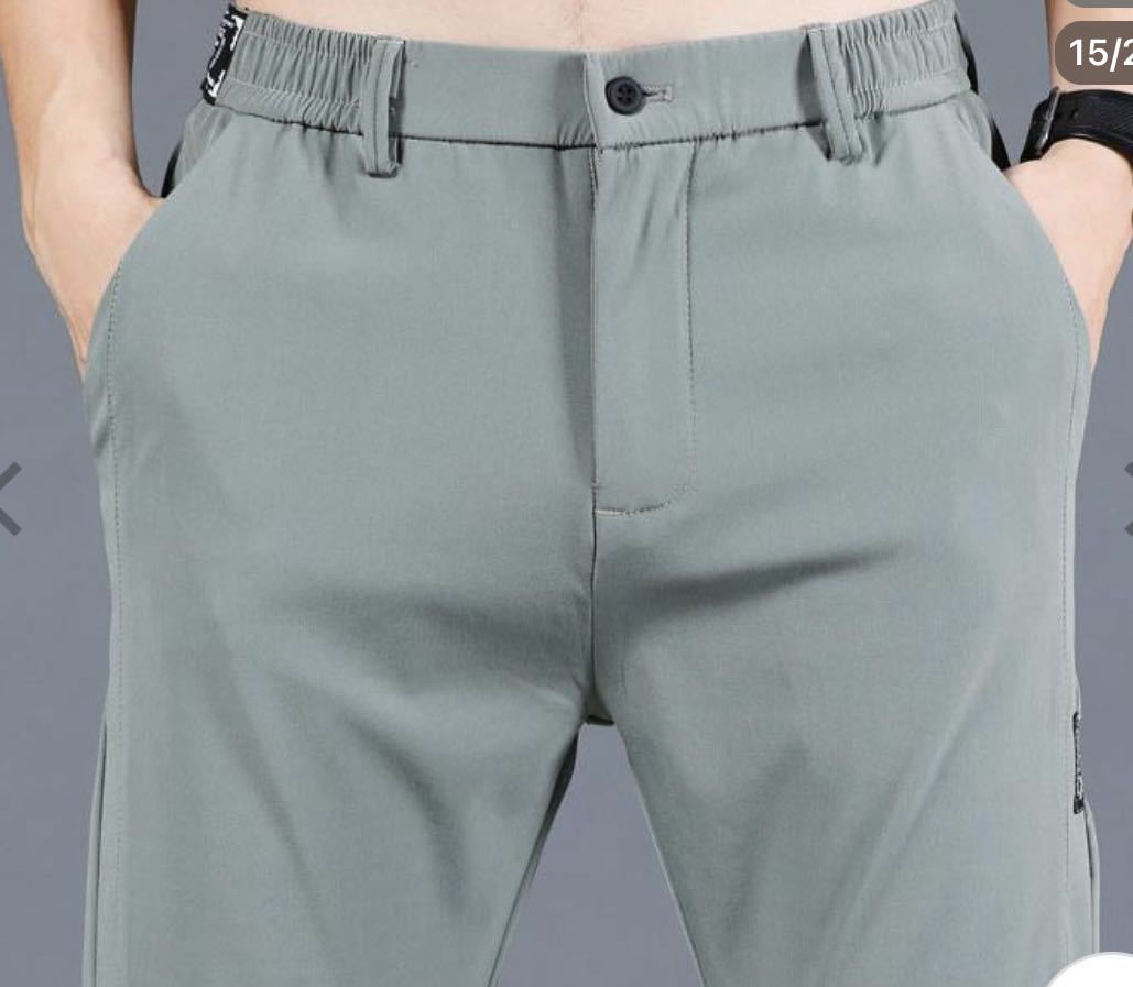 メンズ　スラックス　ゴルフパンツ　ウエスト32_7