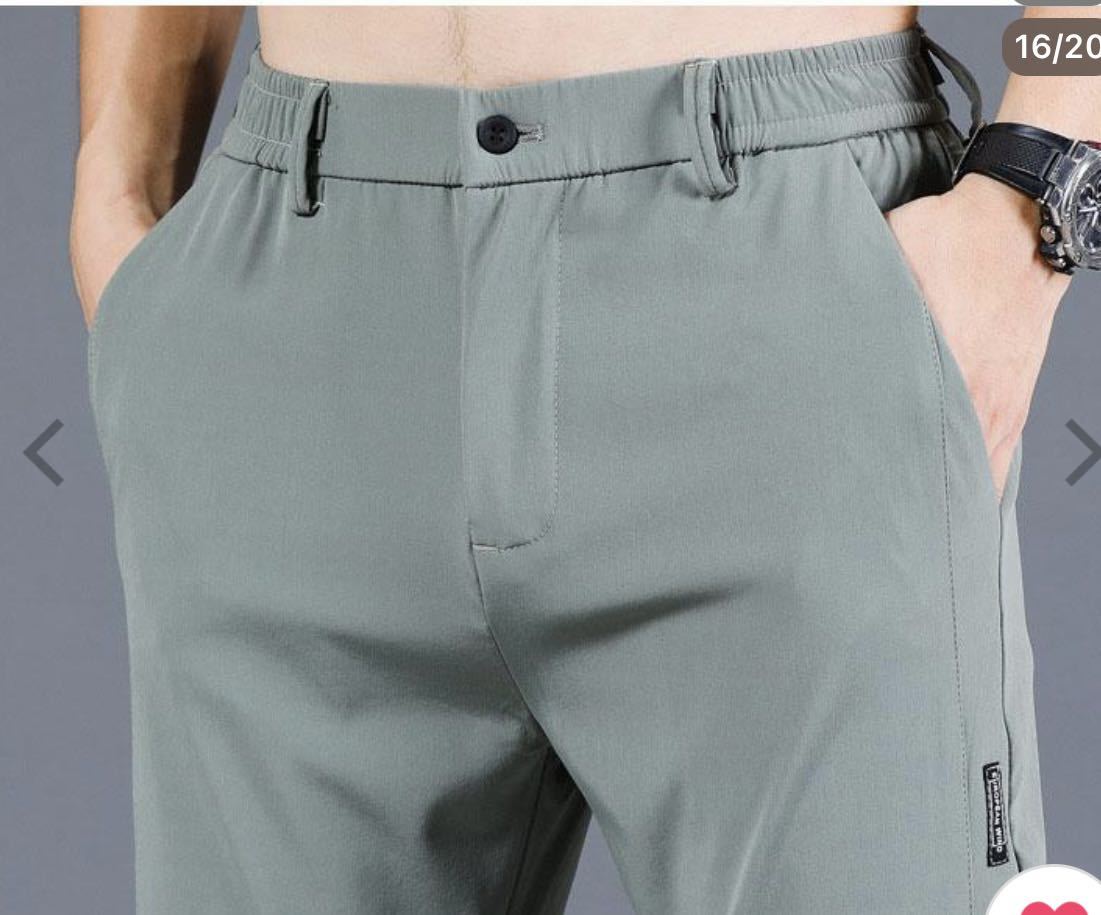 メンズ　スラックス　ゴルフパンツ　ウエスト32_8