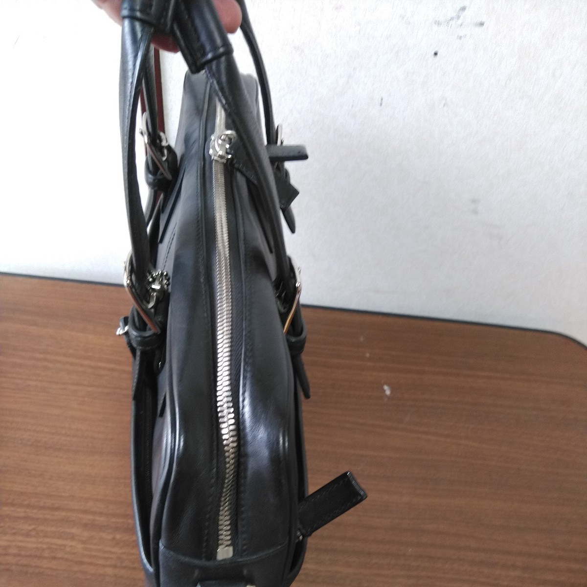 極美品 コーチ 2way ビジネスバッグ グラブタンレザー 0546 茶 大