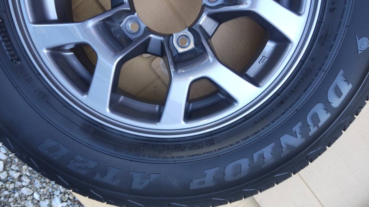 ジムニー 現行 新車外し 純正ホイール付きタイヤ4本セット