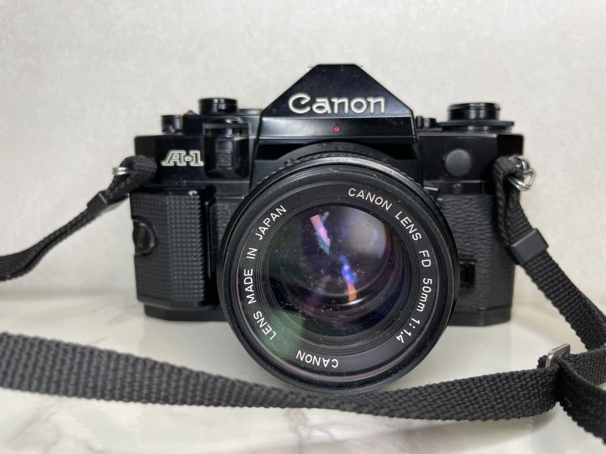 Canon キヤノン A-1 一眼レフカメラ／LENS FD 50mm f1.4 カメラレンズ