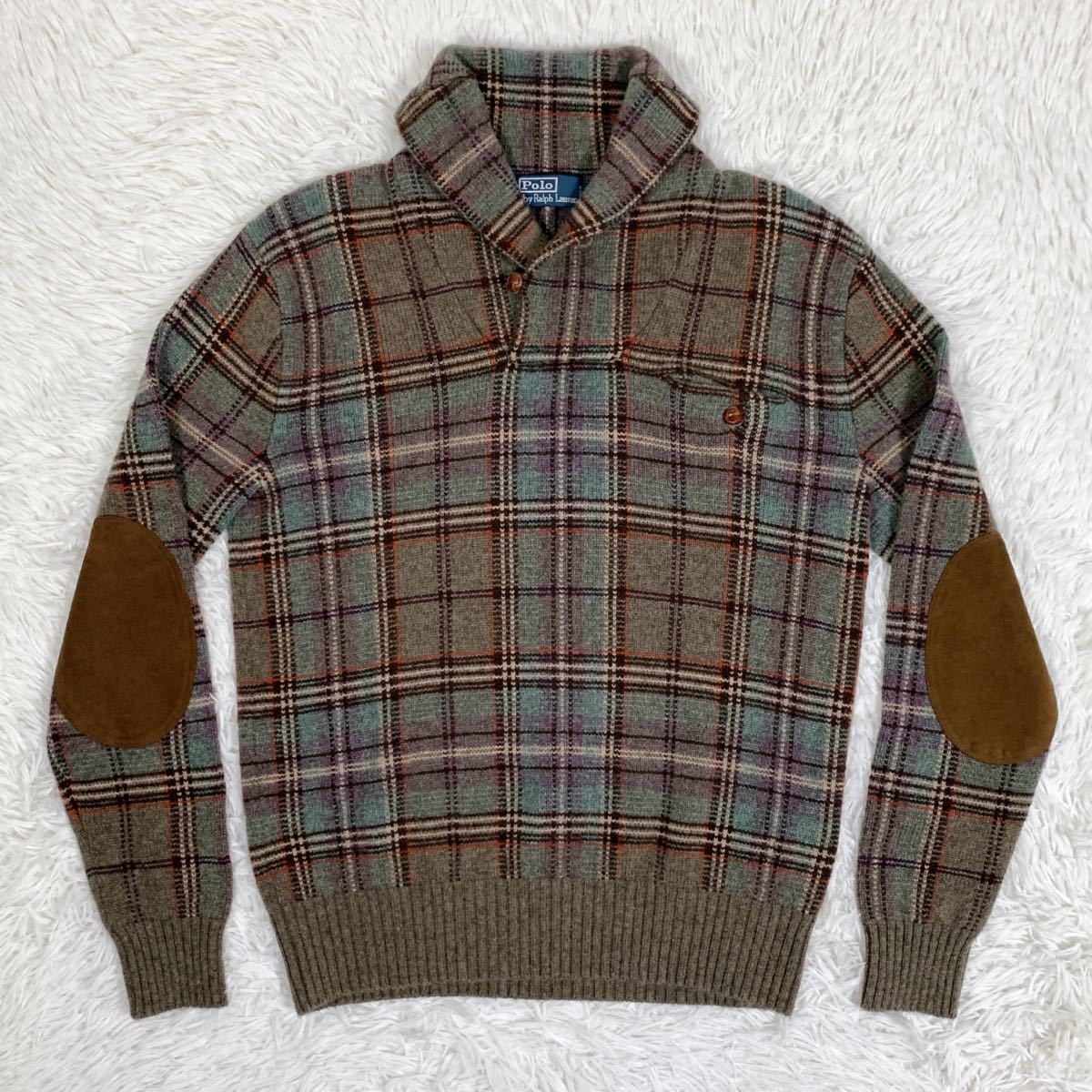 ラルフローレン【カシミヤ100％】POLO RALPH LAUREN ショールカラー 
