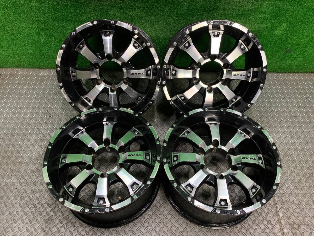 MKW ホイール 16インチ 4本セット MKW 16インチ アルミホイール 4本セット 16×8J PCD139.7 6穴 185サーフ