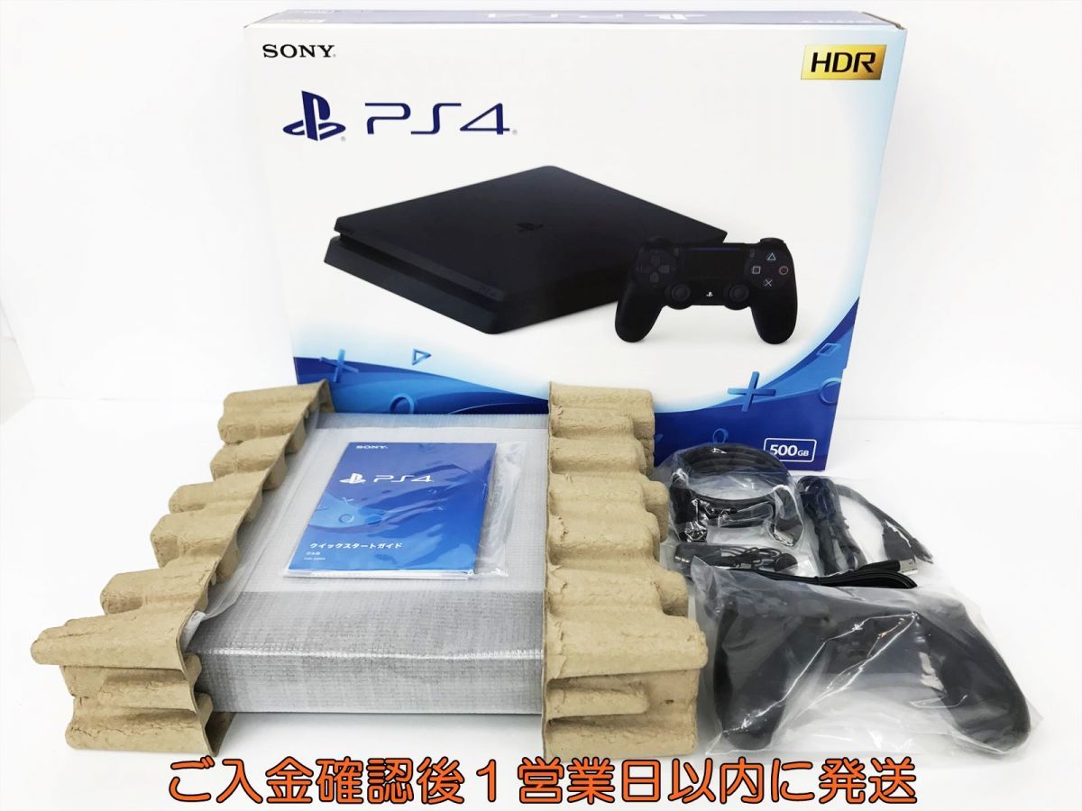 【1円】ほぼ未使用 PS4 本体 セット 500GB ブラック SONY PlayStation4 CUH-2200A 動作確認済 DC06-753jy/G4