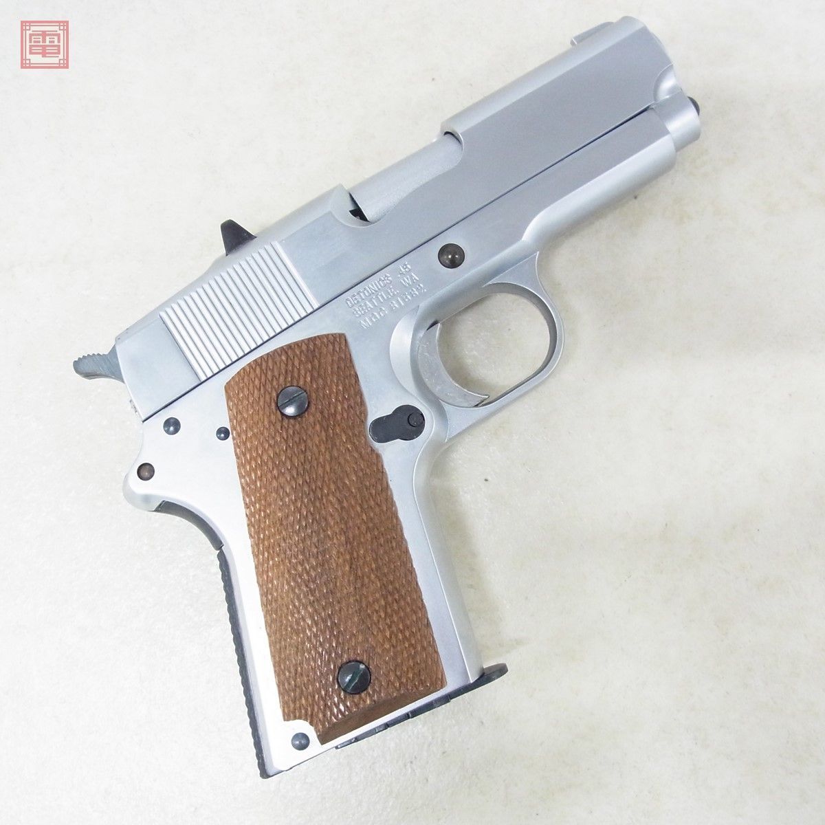 MGC デトニクス45 シルバーモデル 木製グリップ付き ABS樹脂製モデル