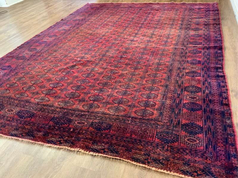 バイヤーオススメ☆芸術品☆大型トルクメン269×210cm アフガニスタン