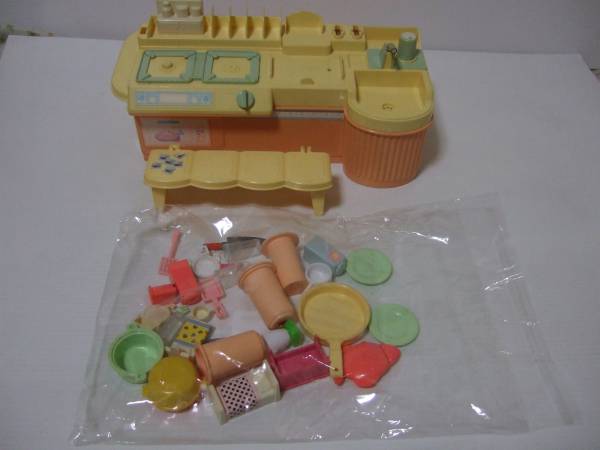 タカラ リカちゃんおまかせキッチン＆小物 1993 日本製(家具 