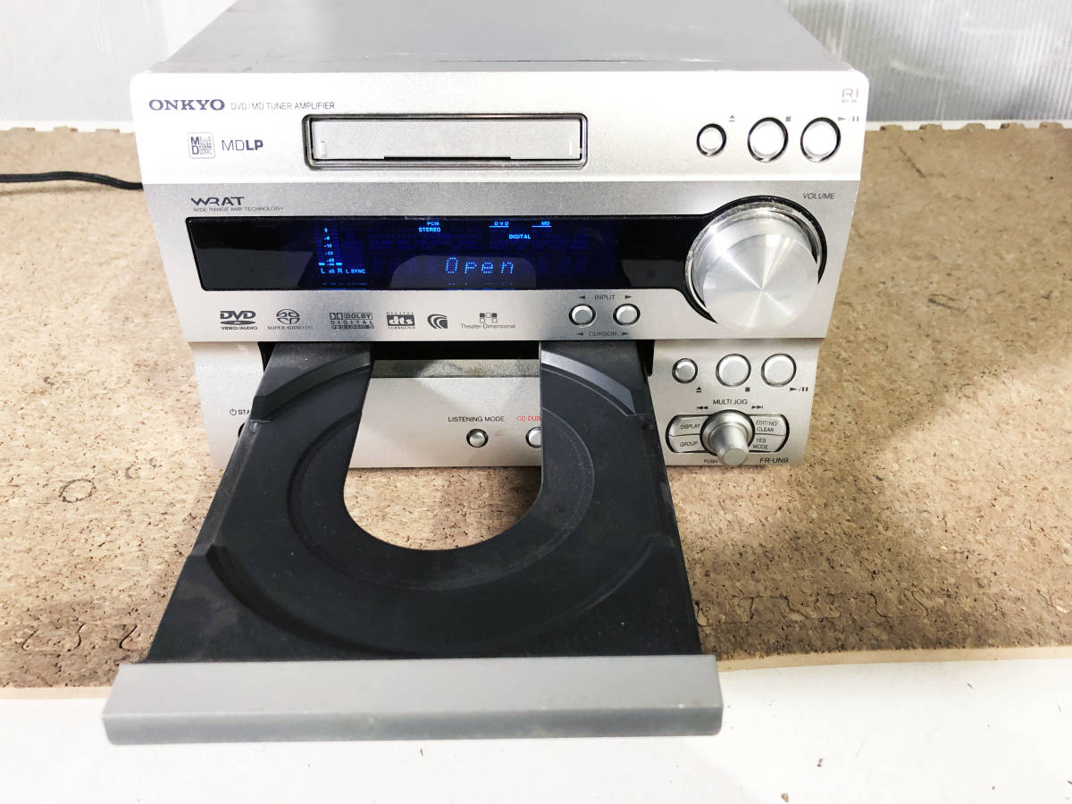 ONKYO オンキョー DVD/MDミニコンポ FR-UN9 D-N9 リモコン 【公式