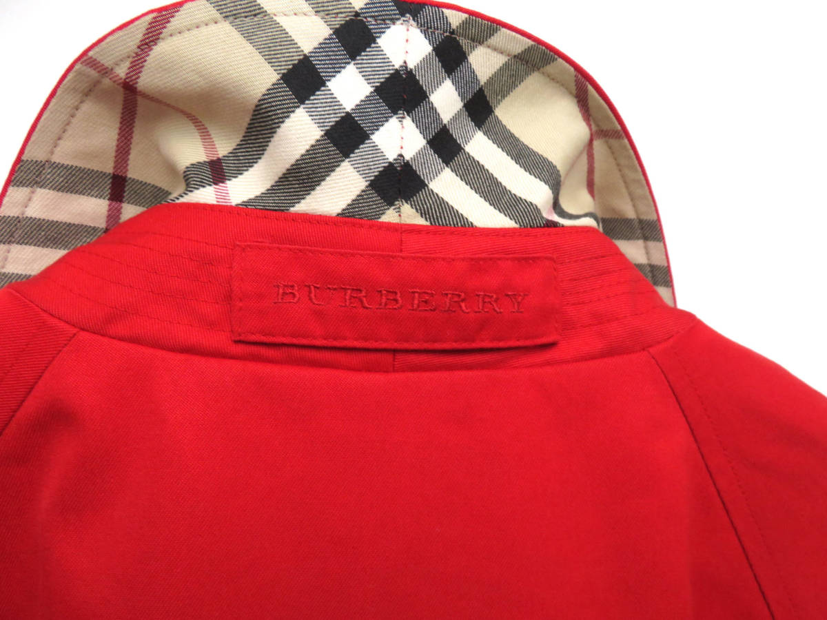 11241 BURBERRY バーバリー 裏 ノバチェック柄 ステンカラー ロング 
