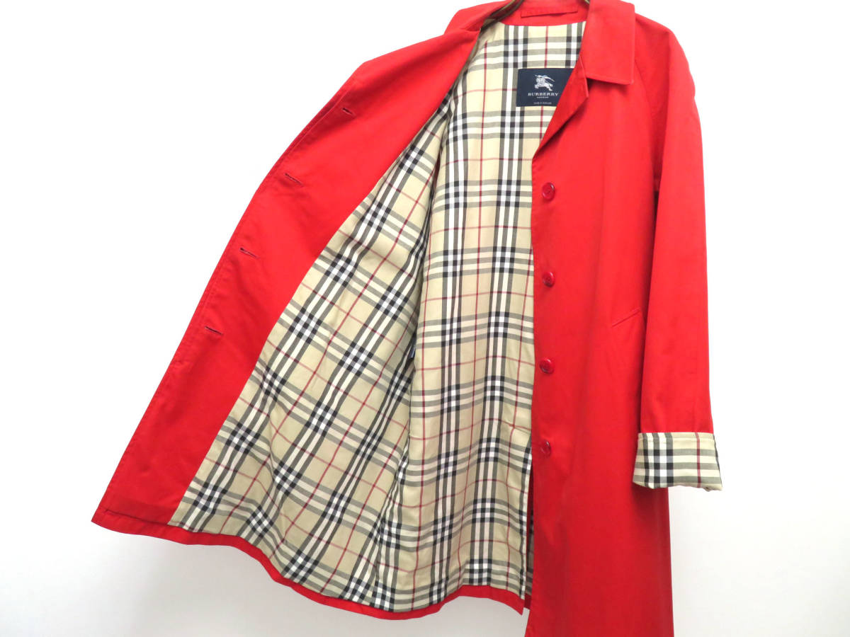 11241 BURBERRY バーバリー 裏 ノバチェック柄 ステンカラー ロング 