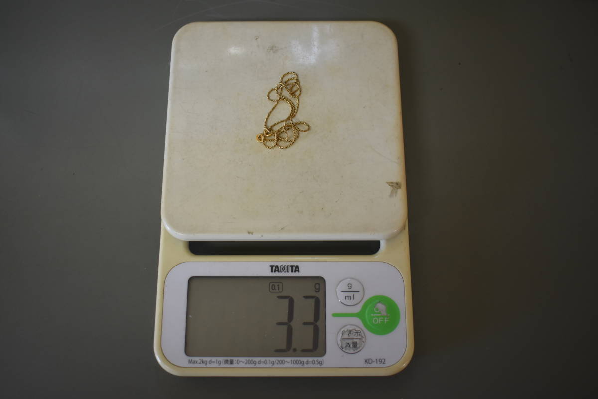 ネックレス K18 18金 喜平 刻印あり イエローゴールド 3g 0 本物 750 
